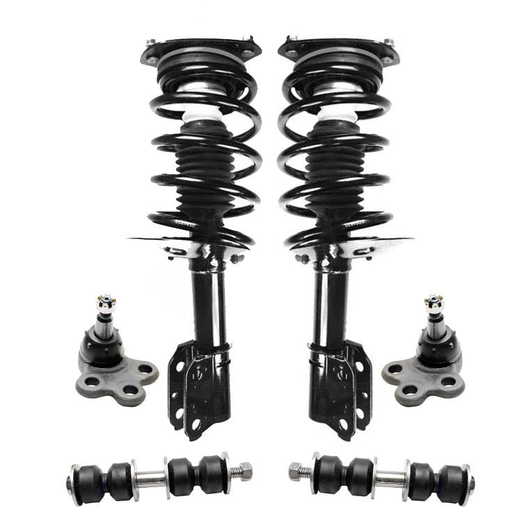 Front Struts Lower Ball Joints & Sway Bar Links for Chevrolet Venture 1997-2005