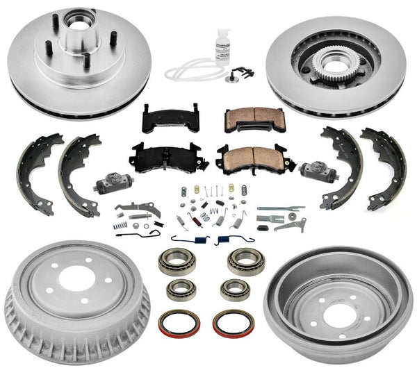 Rotores de freno con rodamientos traseros delanteros para GMC S10 Pick Up ABS tracción trasera 94-02