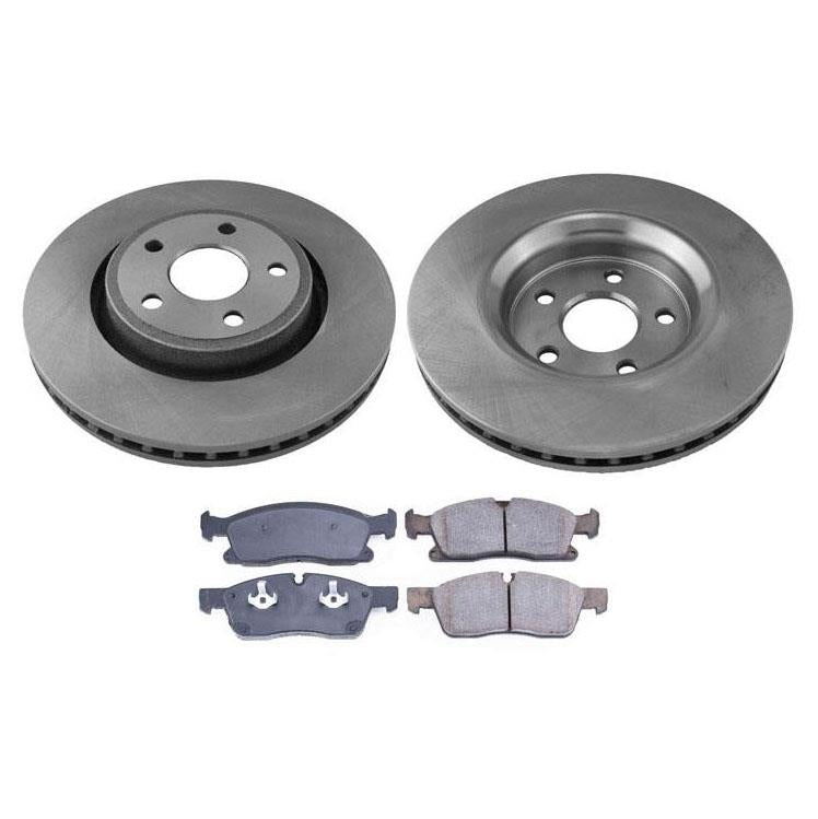Front Rotors & Pads 11-20 for Jeep Grand Cherokee w/ Optional Larger 350MM