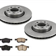 Front Brake Rotors & Ceramic Pads for Volvo XC70 2.5L 285MM 2003-2007