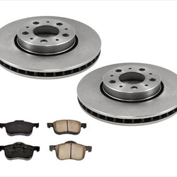 Front Brake Rotors & Ceramic Pads for Volvo XC70 2.5L 285MM 2003-2007