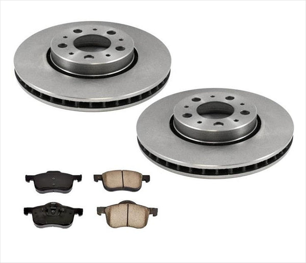 Front Brake Rotors & Ceramic Pads for Volvo 2001-2005 V70 With 285MM Rotors Only