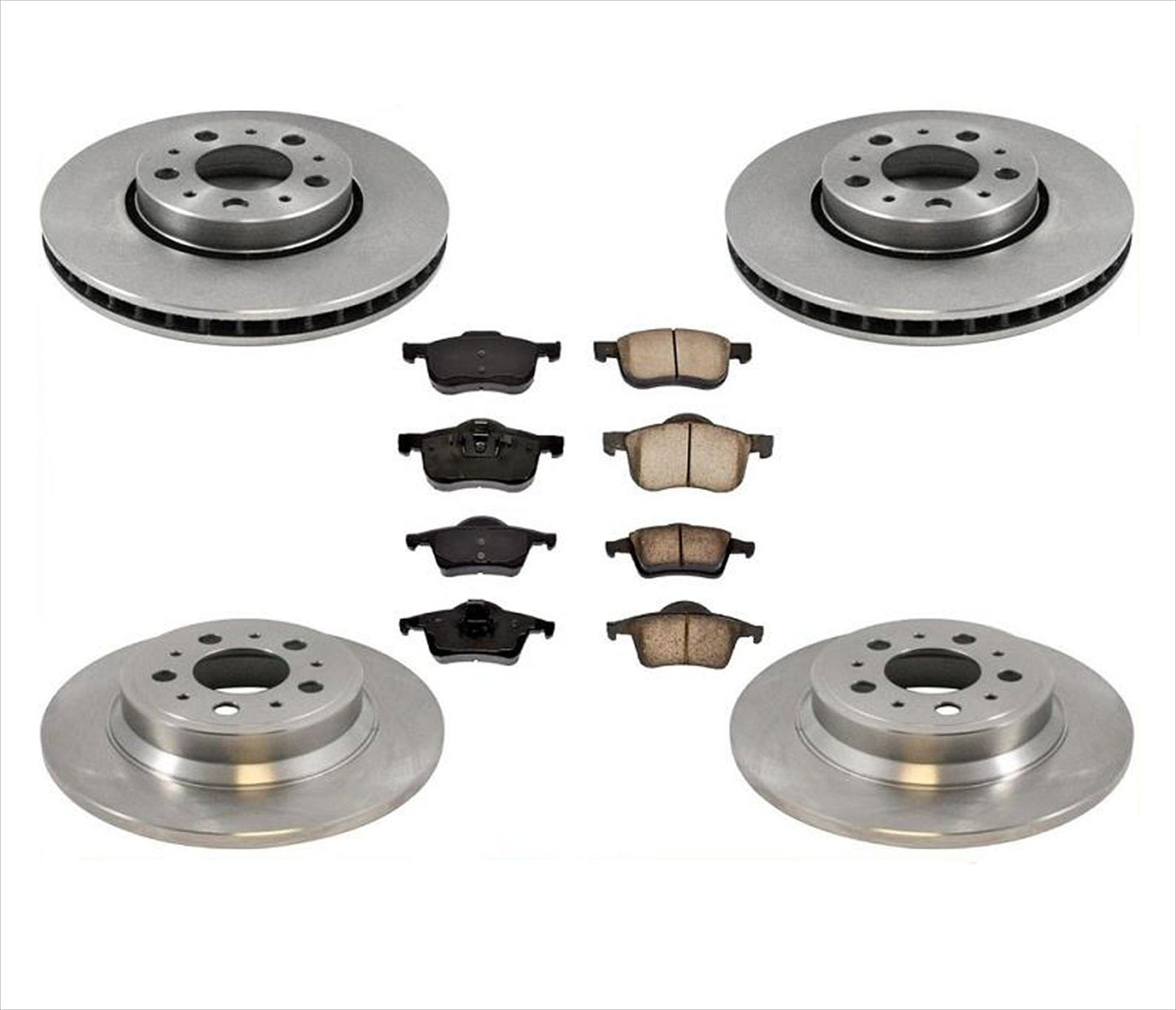 Kit de 6 piezas de rotores de freno de disco delantero estándar de 285 mm para Volvo XC70 03-07
