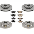 285mm Standard Front Disc Brake Rotors 6Pc Kit for Volvo XC70 03-07