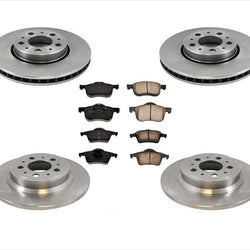 Kit de 6 piezas de rotores de freno de disco delantero estándar de 285 mm para Volvo XC70 03-07