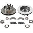 Front Brake Rotors & Ceramic Pads Bearings & Seal for 00-02 Ford Excursion RWD