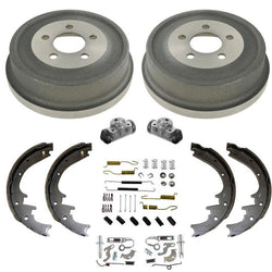 Rear Brake Drums Brake Shoes Spring Wheel Cylinder Kit for 2002 Jeep Liberty