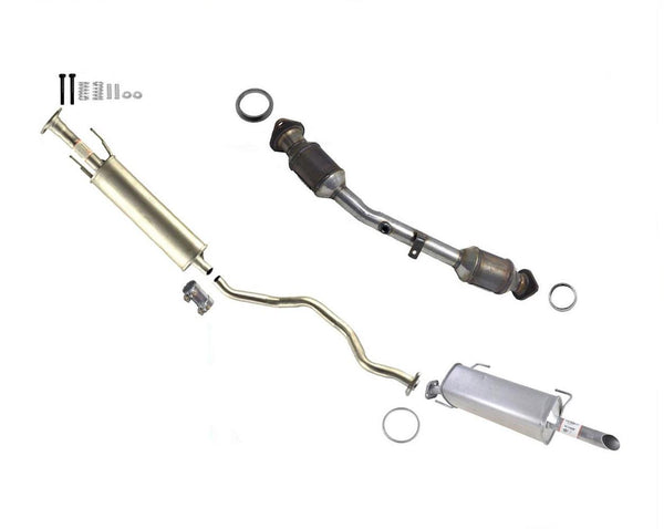 Rear Catalytic Converter Resonator & Muffler For Nissan Versa 07-11 Sedan Models