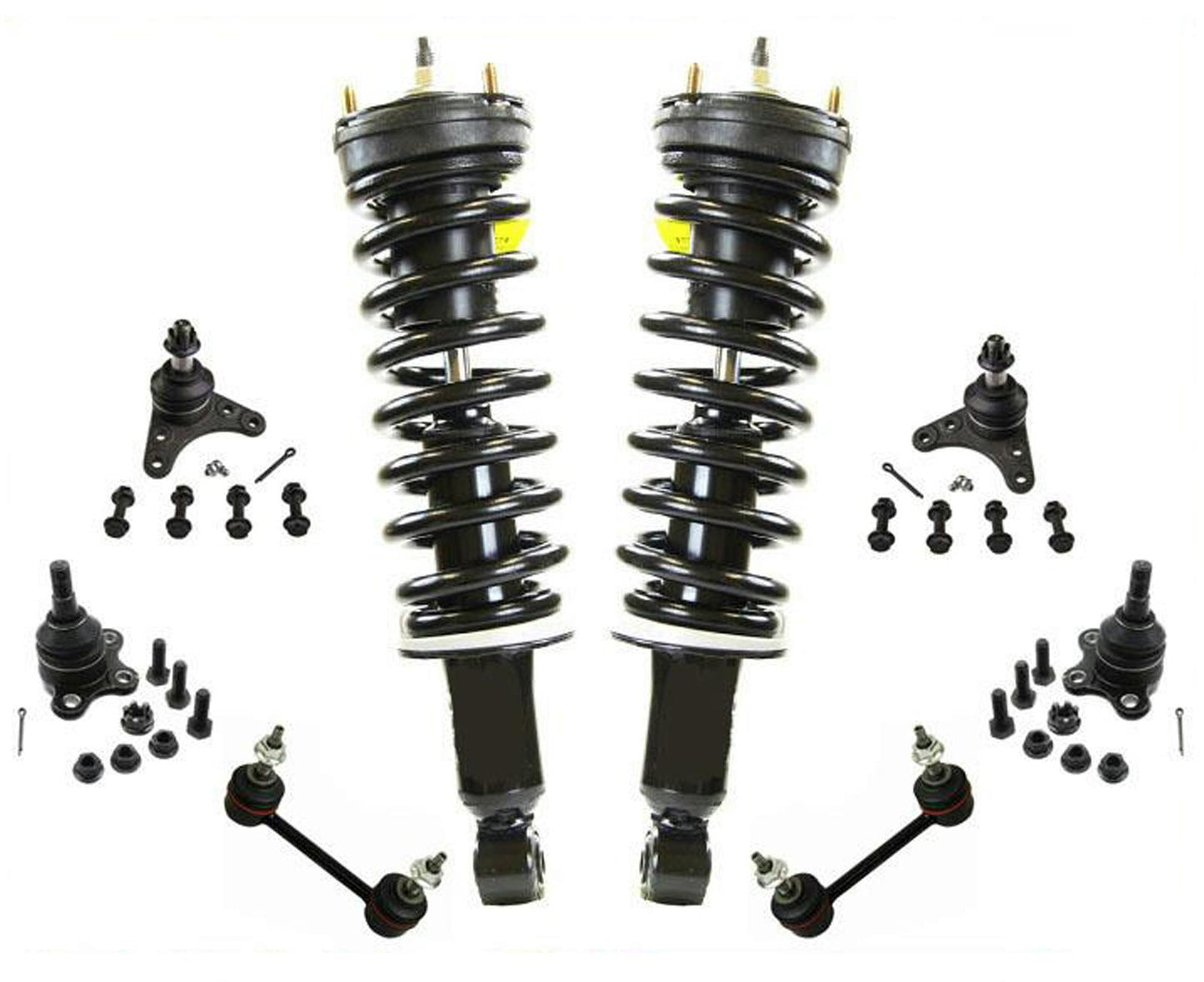 Resortes helicoidales Mnts para rueda trasera Drv 04-12 GMC Canyon W Resortes helicoidales delanteros