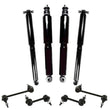 Front & Rear Shocks 4 Wheel Drive 04-12 for GMC Colorado Canyon 4x4 Only 8Pc