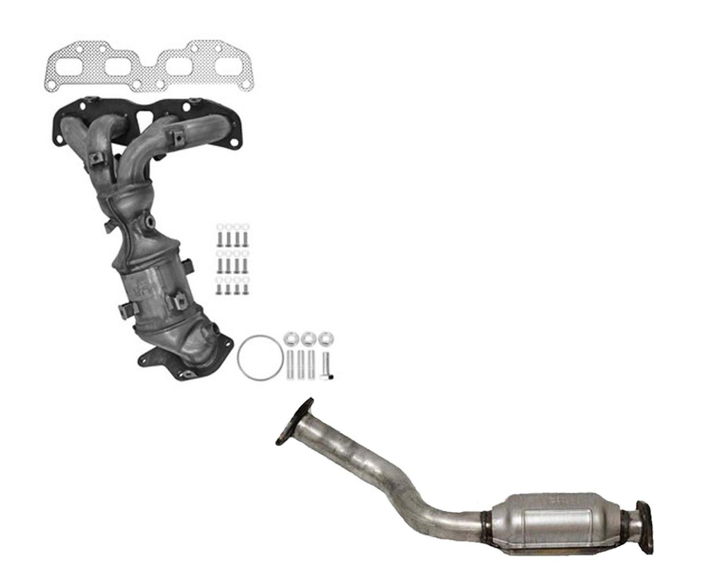Colector delantero y convertidor catalítico trasero para Nissan Rogue 2.5L 2008-2013