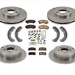 Brake Rotors & Ceramic Pads Parking Brake 8pc for Mitsubishi Endeavor 2004-2011