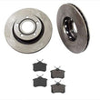 Rotores de freno de disco trasero con pastillas de cerámica para Audi S6 2002-2003