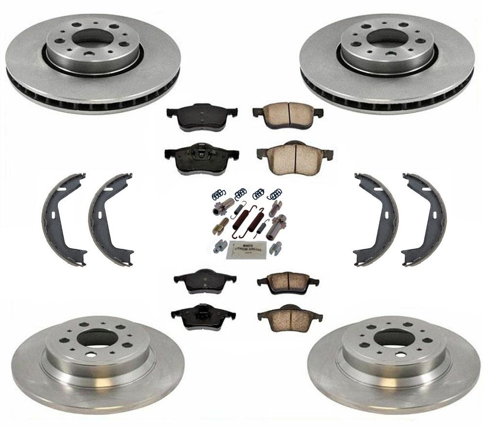 Front 286mm Rear 288mm Brake Rotors Brake Pads & Shoes For Volvo XC70 2003-2007