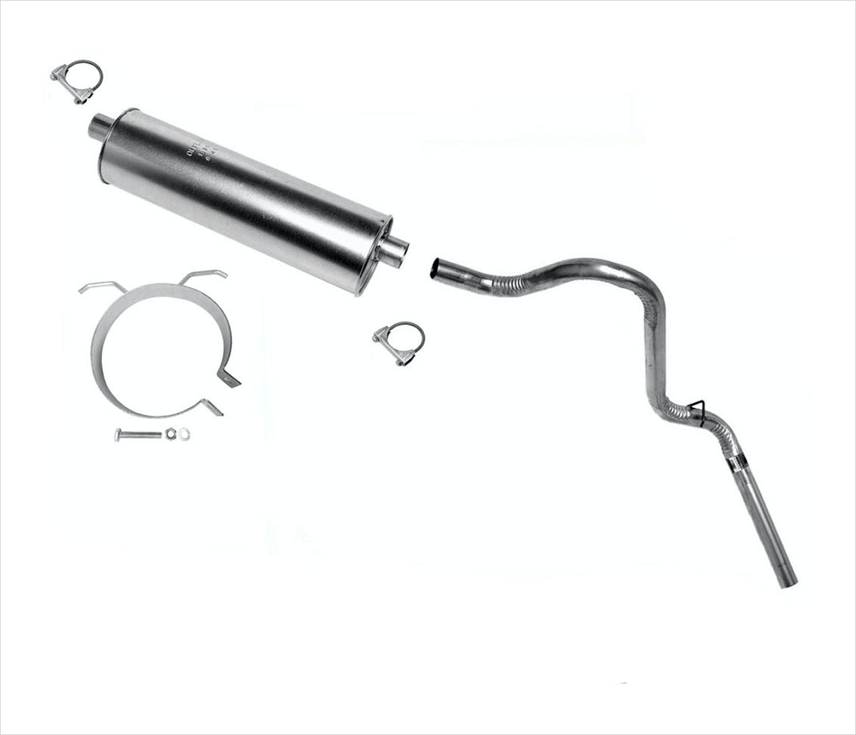 Se adapta al sistema de escape del tubo de escape del silenciador Ford Bronco 4.9L y 5.0L 5.8L 1985-1996