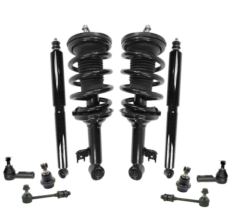 Kit de chasis de suspensión para Toyota Tacoma Base tracción trasera 5 lengüetas 05-10 10 piezas