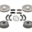 Front Brake Brake Rotors Pads Drums Shoes Springs for 95-1999 Lumina Car