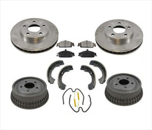 Se adapta a GMC 99-05 Grand AM discos de freno pastillas de freno tambores zapatos resortes 7 piezas