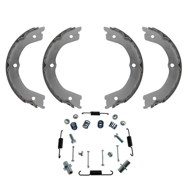 Juego de zapatas de freno de emergencia de estacionamiento trasero con resortes para Infiniti QX80 2014-2019