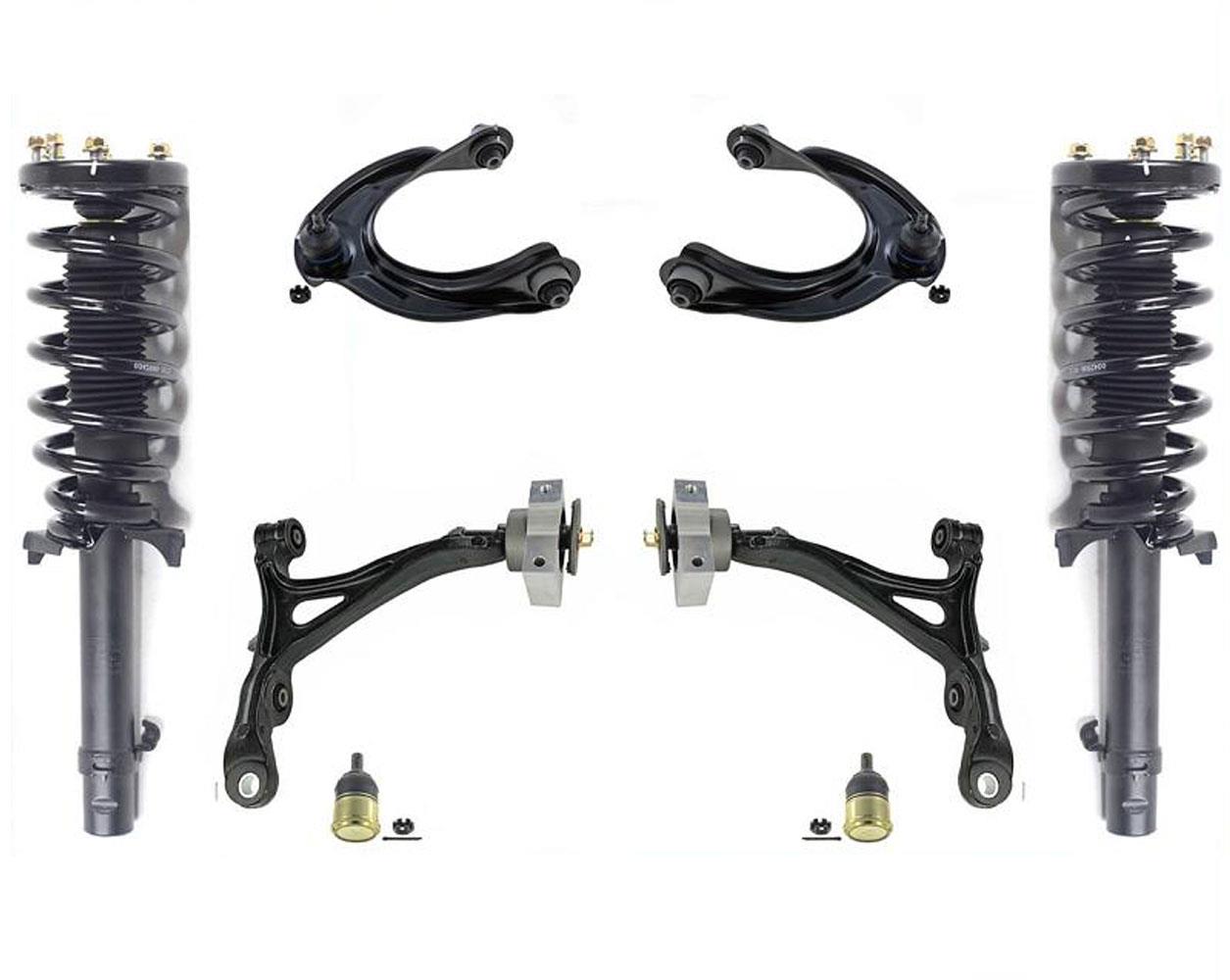 Front Complete Struts Lower & Upper Arms Ball Joints for Acura TL 09-14