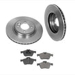 Fits 02-05 Mini Cooper S With Larger 294MM Front Brake Disc Rotors Brake Pads
