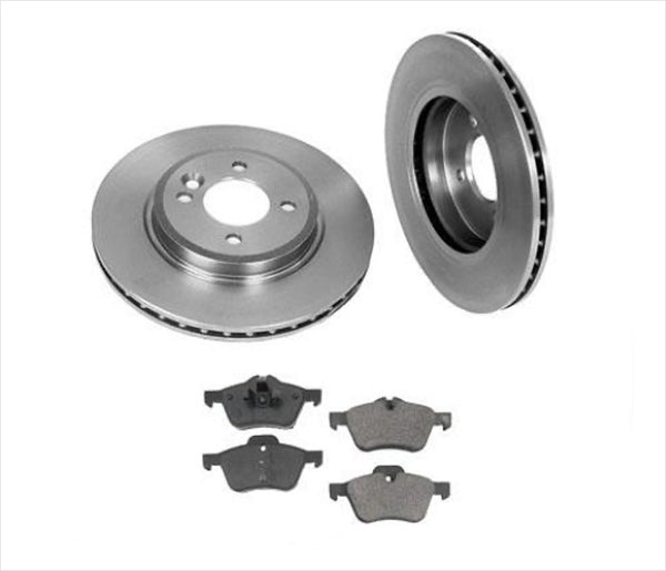 Fits 02-05 Mini Cooper S With Larger 294MM Front Brake Disc Rotors Brake Pads