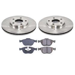 Fits 2010-2013 for Ford Transit Front Disc Brake Rotors & CERAMIC Brake Pads