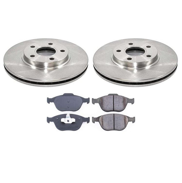 Fits 2010-2013 for Ford Transit Front Disc Brake Rotors & CERAMIC Brake Pads