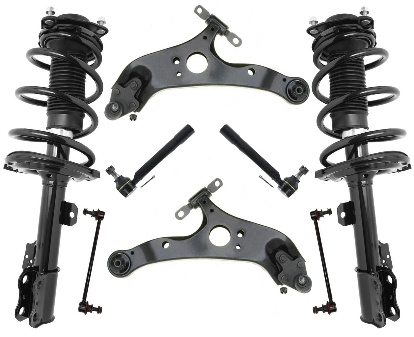 Front Struts Control Arms Tie Rods For Toyota Sienna Front Wheel Drive 11-2020
