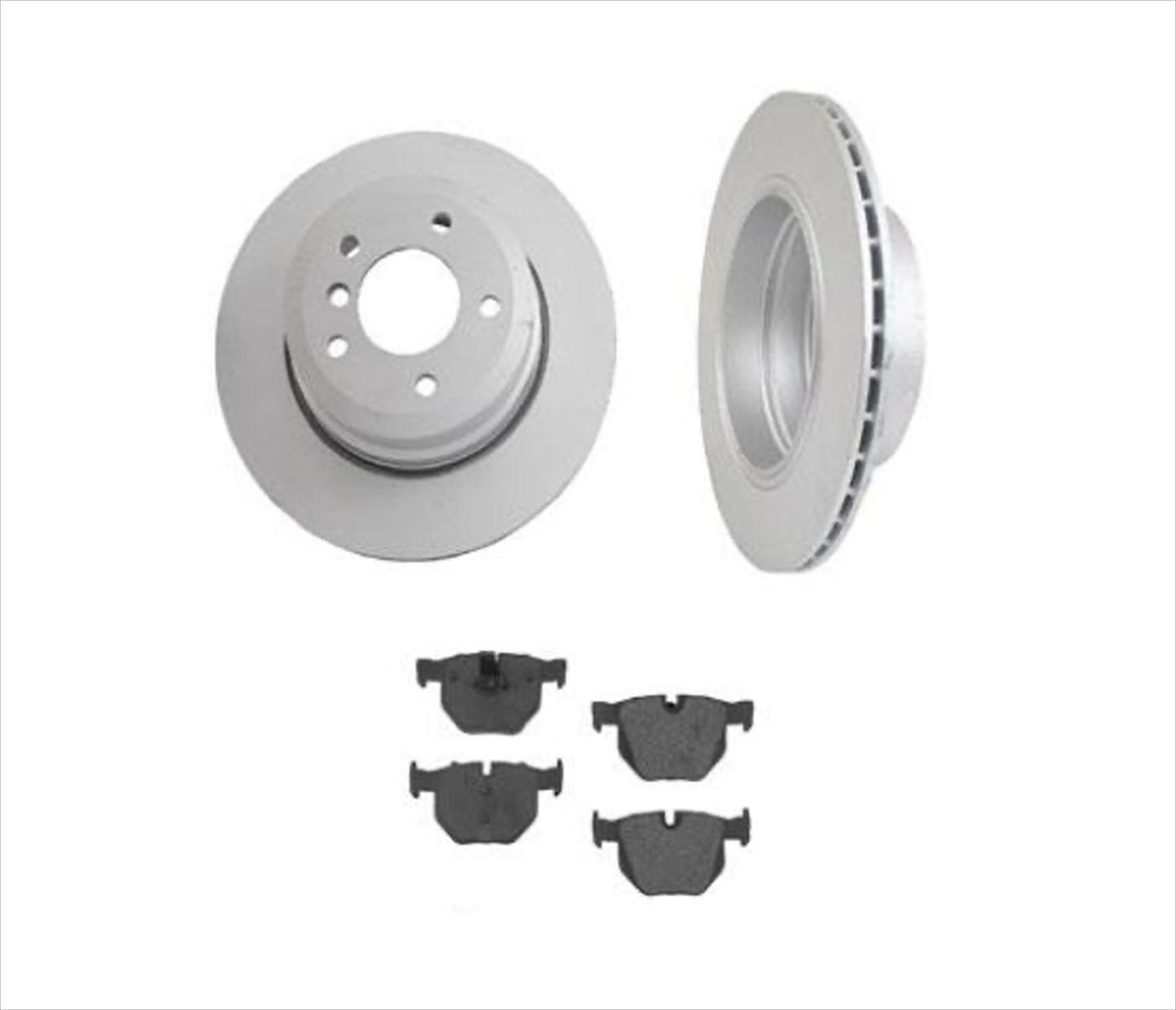 Fits For 2006 2007 BMW 525Xi Rear Brake Rotors & Ceramic Pads 3Pc Kit