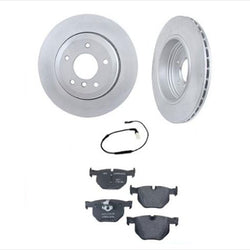 Fits For 09-10 535i xDrive AWD Rear Brake Rotors & Ceramic Pads With Sensor