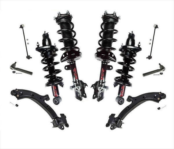 F & R Complete Strut Control Arms Tie Rods Links fits 07-11 Honda CRV US BUILT