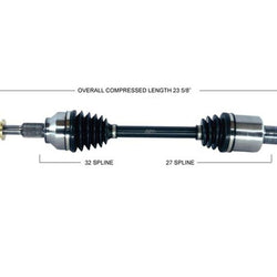 Fits For 07-08 Pacifica 4.0L Eng Only Front Right Pass Side CV Drive Axle Shaft