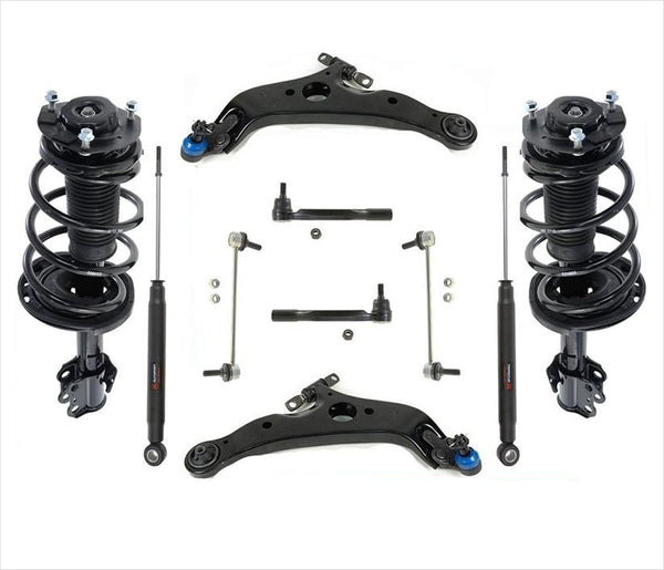 Coil Spring Struts Shocks Control Arms Tie Links For 8 Passenger Sienna 07-2010
