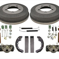 Rear Brake Drums Shoes Spring Kit Wheel Cylinder For 95-00 Avenger 95-05 Eclipse