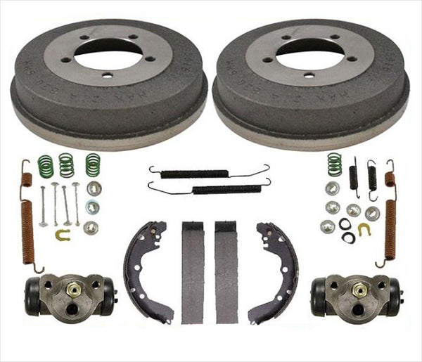 Rear Brake Drums Shoes Spring Kit Wheel Cylinder For 95-00 Avenger 95-05 Eclipse