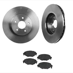 Fits For 2002-2008 Jaguar Type X Front Brake Disc Rotor Rotors & Ceramic Pads