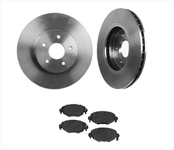 Fits For 2002-2008 Jaguar Type X Front Brake Disc Rotor Rotors & Ceramic Pads