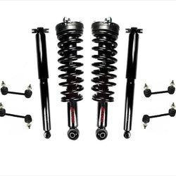 Resortes completos delanteros Amortiguadores Enlaces 04-08 Colorado Rueda trasera Drv 17 18 LLANTAS