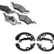 Compatible con juegos de zapatas de freno delanteras y traseras de cerámica para Ford Focus 2000-2004.