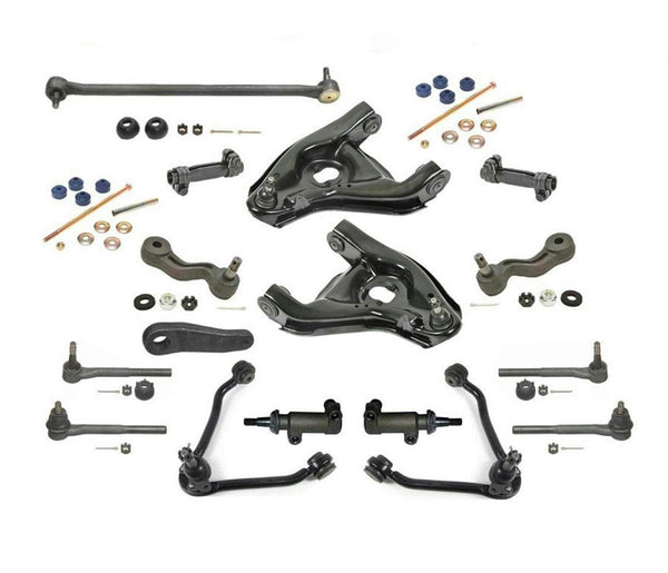 Upper Lower Control Arms Tie Rods Sway Bar Links for GMC Express Van 3500 96-02