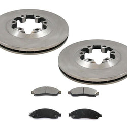 Rotor de freno de disco delantero y pastillas de freno de cerámica para Colorado Canyon 04-08
