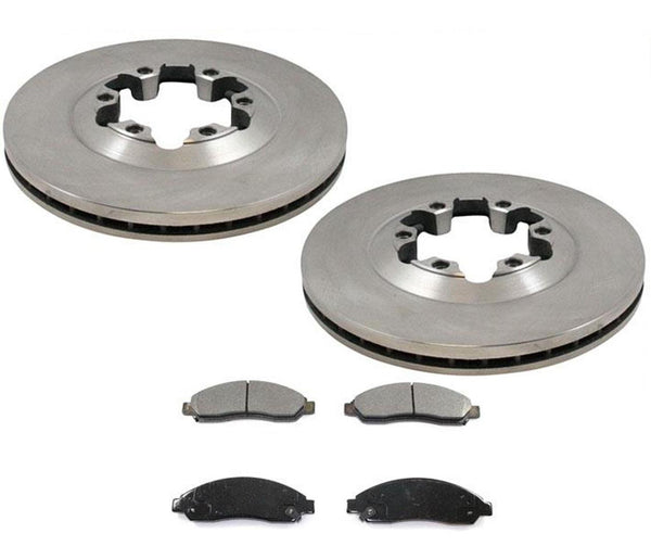 Front Disc Brake Rotor & Ceramic Brake Pads for 2004-2008 GMC Colorado Canyon