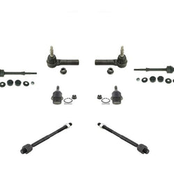 Fits For 05-10 Dodge Dakota 8 Pc Chassis Kit Ball Joints Tie Rods Sway Bar Links