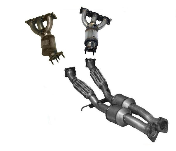 For 07-14 Volvo XC90 3.2L Manifold Catalytic Converters & Rear Lower Converter