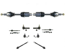 For 2005-10 Dodge Dakota 4 Wheel Drive Front CV Axle Ball Joints Tie Rods Links