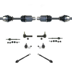 For 2005-10 Dodge Dakota 4 Wheel Drive Front CV Axle Ball Joints Tie Rods Links