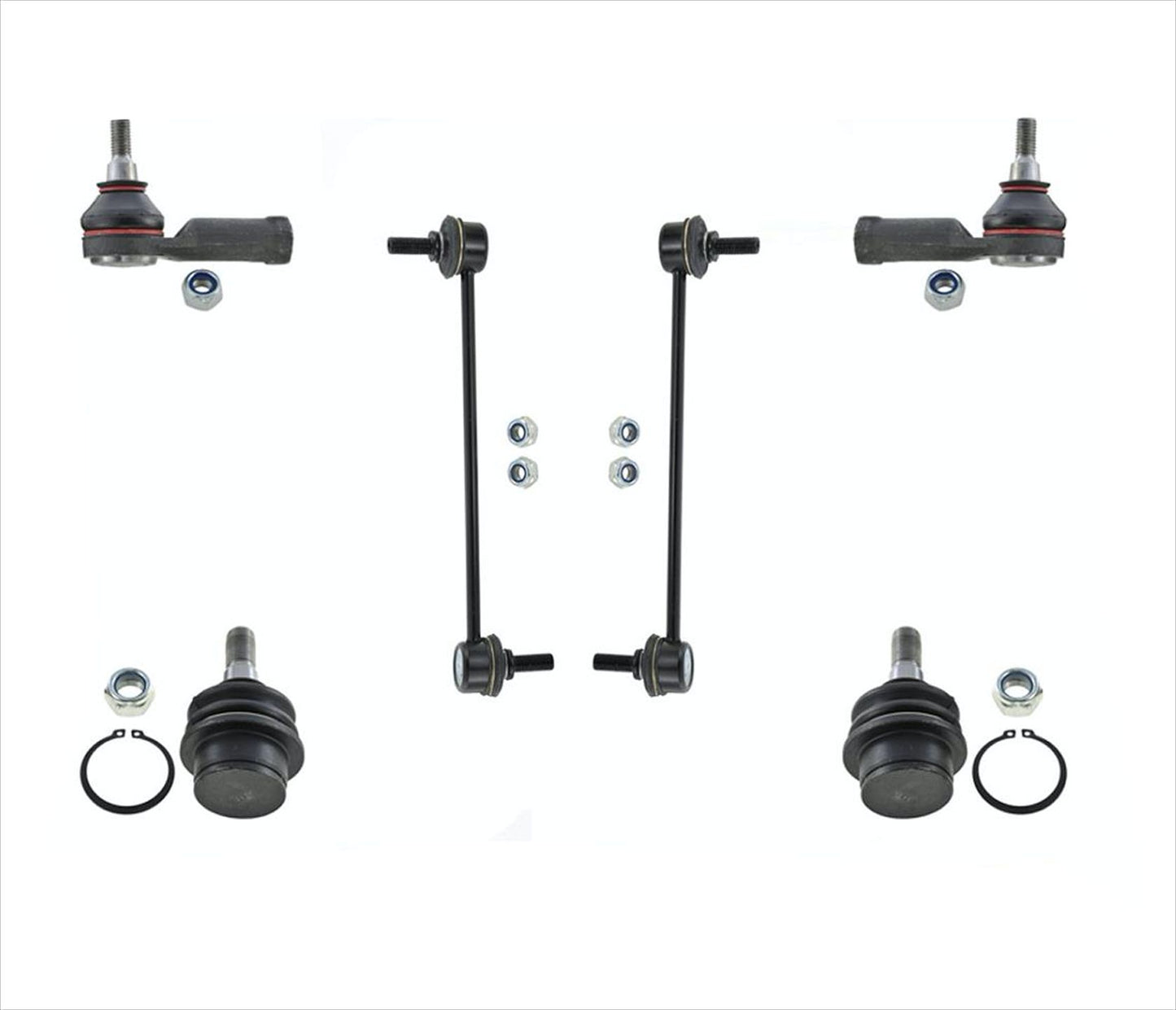 Kit de 6 piezas de varillas y enlaces de unión de rótula delantera inferior para Ford Transit Connect 10-13