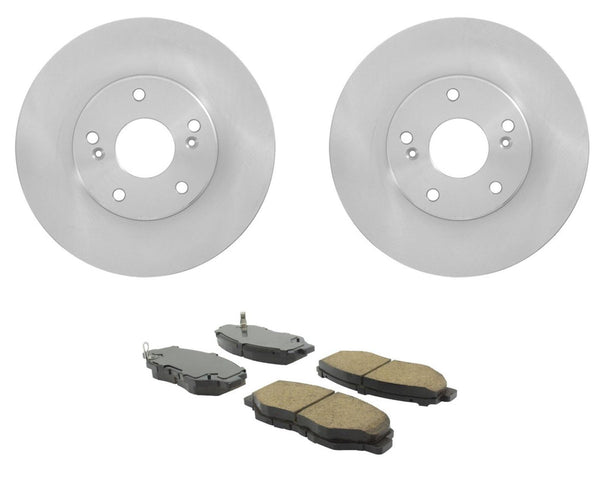 Fits 2003-2007 Honda Accord 4 Cylinder Front Brake Rotors & Ceramic Pads