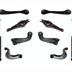 10 Pcs Kit Shocks Upper & Lower Control Arms For Volkswagen Jetta Passat GTI R32